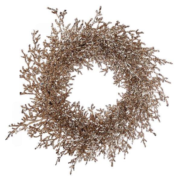 FLORISTA Věnec třpytivý chvojí 60 cm - zlatá