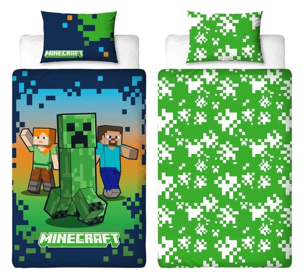 Dětské povlečení MINECRAFT HEROES barevné Rozměr povlečení: 70 x 80 cm | 140 x 200 cm