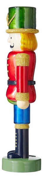 X-MAS LED Louskáček skleněný 30 cm - červená