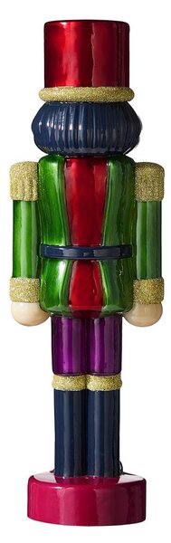 X-MAS LED Louskáček skleněný 30 cm - zelená