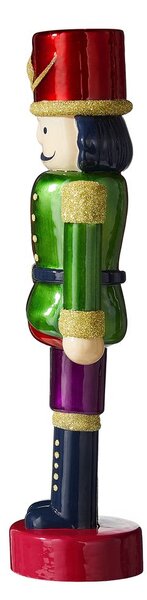 X-MAS LED Louskáček skleněný 30 cm - zelená