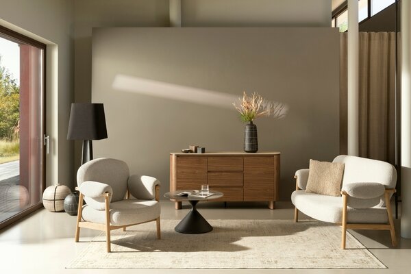 Bizzotto Černá stojací lampa Tripura 151 cm