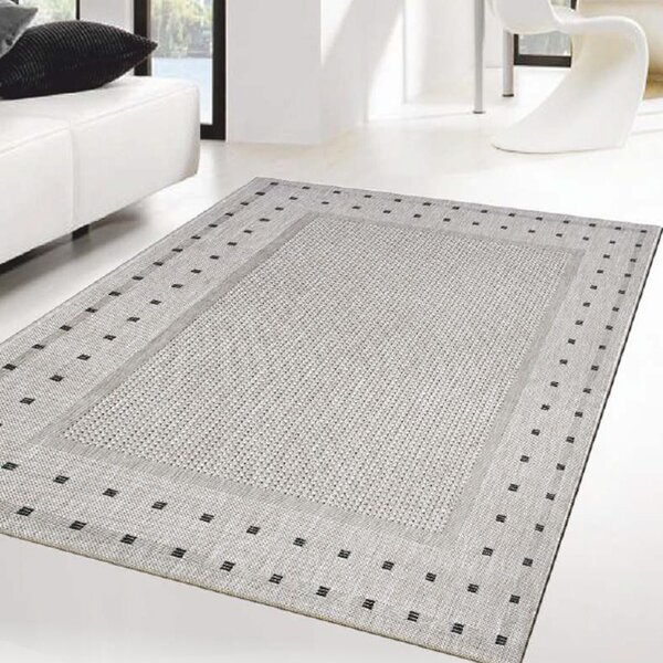 Moderní (Buklák) kusový koberec Floorlux Silver/Black 20329 Typ: 60x110 cm
