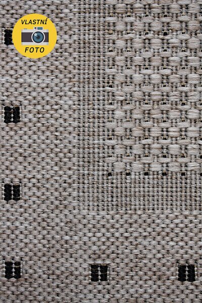 Moderní (Buklák) kusový koberec Floorlux Silver/Black 20329 Typ: 60x110 cm