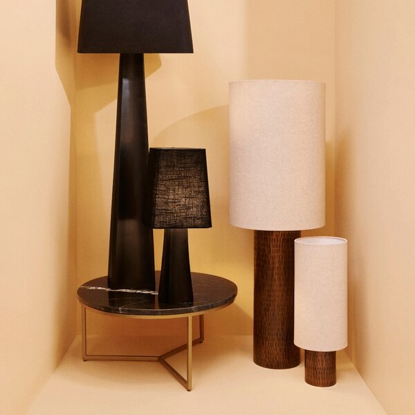 LÉTO -15% Bizzotto Černá stolní lampa Tripura 61 cm