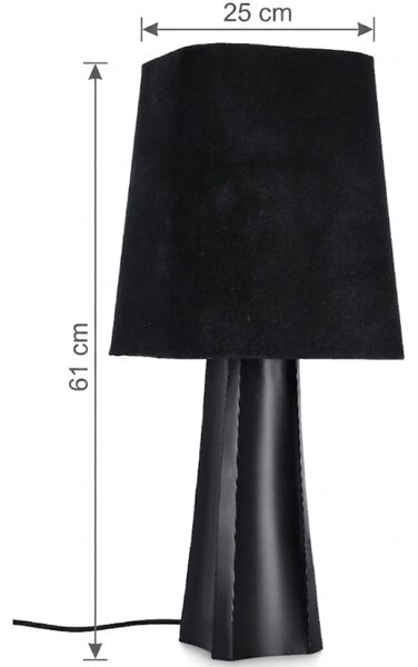 LÉTO -15% Bizzotto Černá stolní lampa Tripura 61 cm