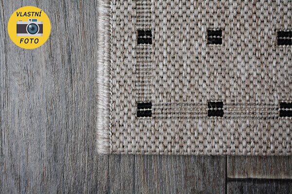 Moderní (Buklák) kusový koberec Floorlux Silver/Black 20329 Typ: 60x110 cm