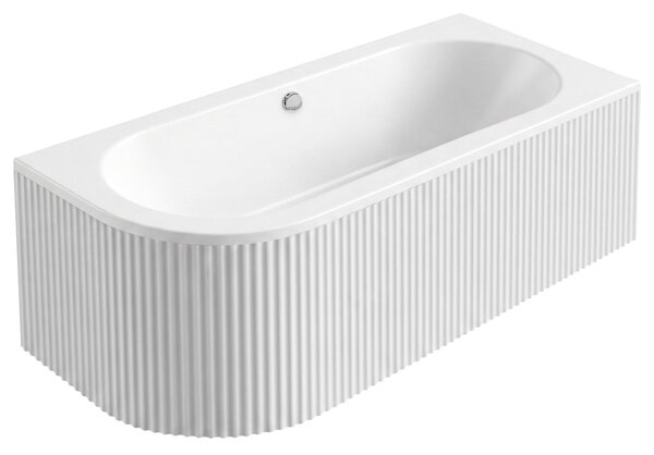 Rea Orion Stripe, Akrylová rohová vana, pravá, 170cm, REA-W0076
