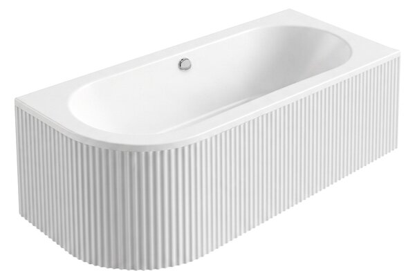 Rea Orion Stripe, Akrylová rohová vana, pravá, 160cm, REA-W0075