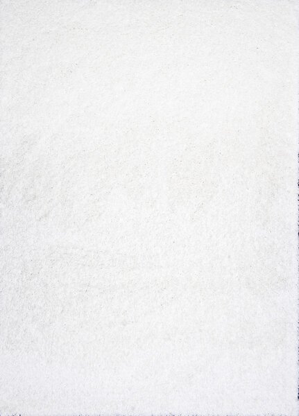 Chlupatý kusový koberec Shaggy Plus bílý 963 Typ: 80x150 cm