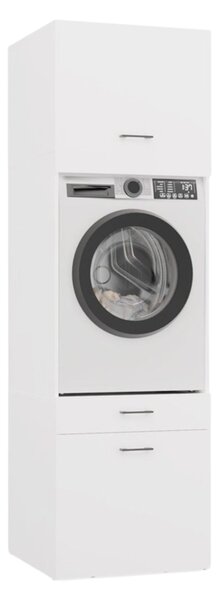 TP Living Koupelnová skříňka na pračku s nástavcem POLA 2S 64 cm bílá