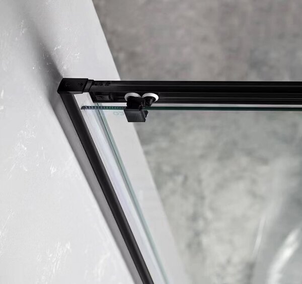 Gelco Gelco, SIGMA SIMPLY BLACK sprchové dveře posuvné pro rohový vstup 800 mm, čiré sklo, GS2180B