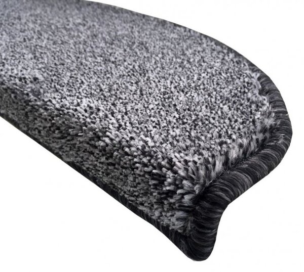 Nášlapy na schody Apollo Soft půlkruh | černé Velikost nášlapu: 24 x 65 cm, Tvar: Půlkruh