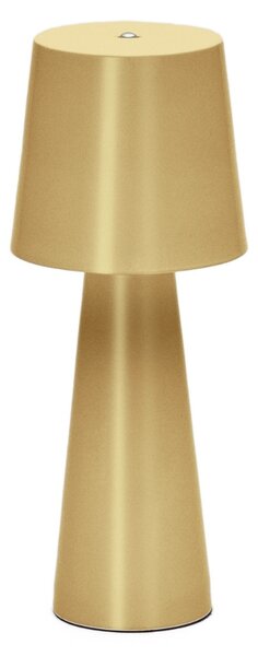 Kave Home Zlatá kovová zahradní stolní LED lampa Arenys S