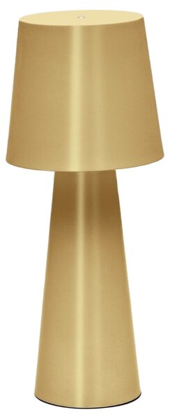 Kave Home Zlatá kovová zahradní stolní LED lampa Arenys M