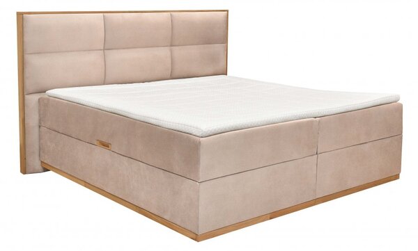 Čalouněná postel MAGNUM - béžová 180 × 200 cm
