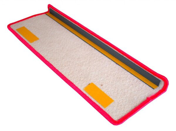 Nášlapy na schody Eton obdélník | růžový Velikost nášlapu: 24 x 65 cm, Tvar: Obdélník
