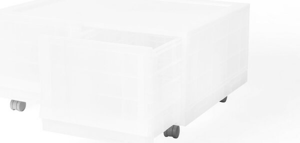 Modulární úložný box Wave twin Mist s kolečky 54,6 x 43,4 x 22 cm