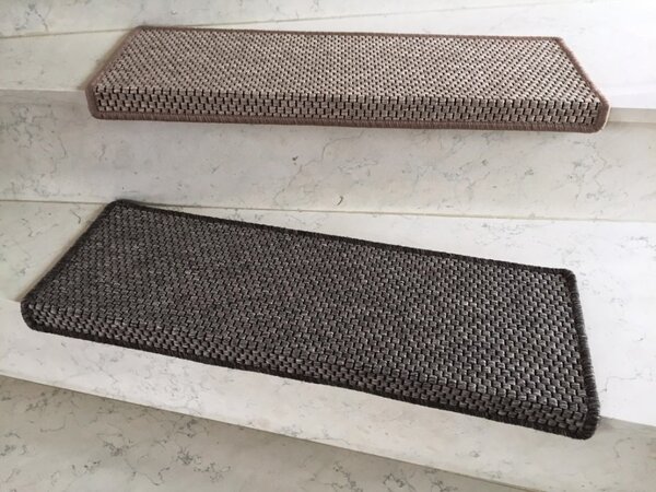 Nášlapy na schody Nature obdélník | světle šedé Velikost nášlapu: 24 x 65 cm, Tvar: Obdélník