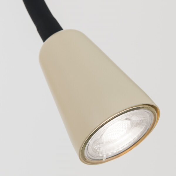 Orion - Stm. flexibilní nástěnná lampička DOTTY 1xGU10/10W/230V béžová/černá