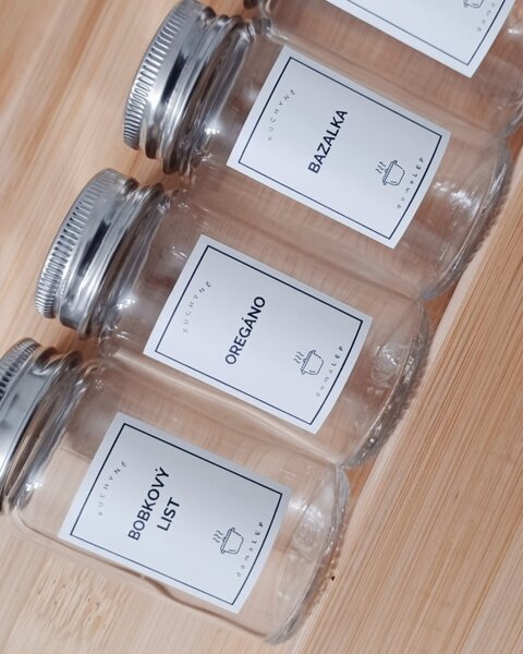 Samolepky na kořenky IKEA GULDFISK 3 × 4 cm | vlastní text | DomaLEP