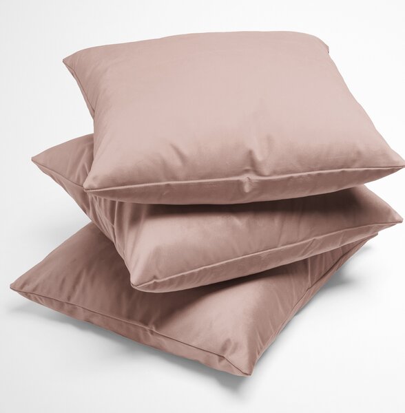 Biante Sametový povlak na polštář Velvet Premium SVP-043 Pudrově růžový 30 x 50 cm
