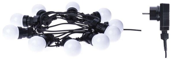 EMOS LED řetěz - párty žárovky mléčné, 5m, IP44, teplá bílá 1534193900