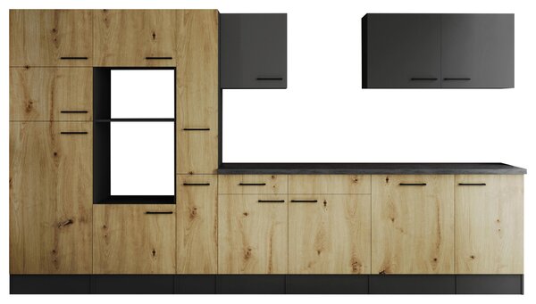 KUCHYŇSKÝ BLOK BEZ SPOTŘEBIČŮ 370 cm Respekta - Online Only kuchyňské linky, Online Only