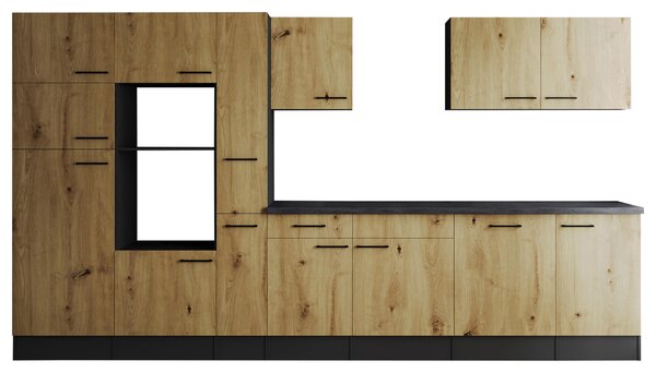 KUCHYŇSKÝ BLOK BEZ SPOTŘEBIČŮ 370 cm Respekta - Online Only kuchyňské linky, Online Only