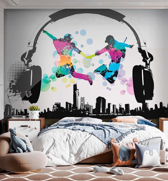 Fototapety Na vlně hip-hopu, Fototapety dětské, u20051 : uwalls.cz