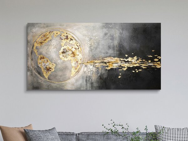 OLEJOMALBA, abstraktní, 140/70 cm Monee - Olejomalby
