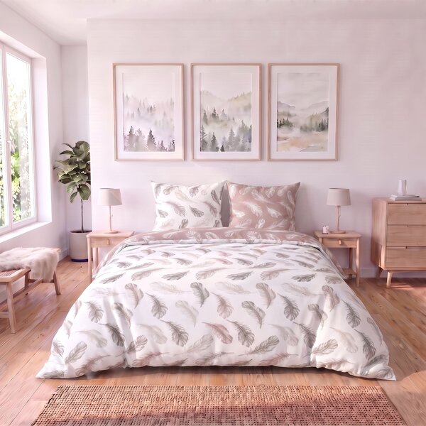 Kvalitex Ložní bavlněné povlečení 140x200,70x90cm SHELBY 1x 140/200, 1x 70/90cm