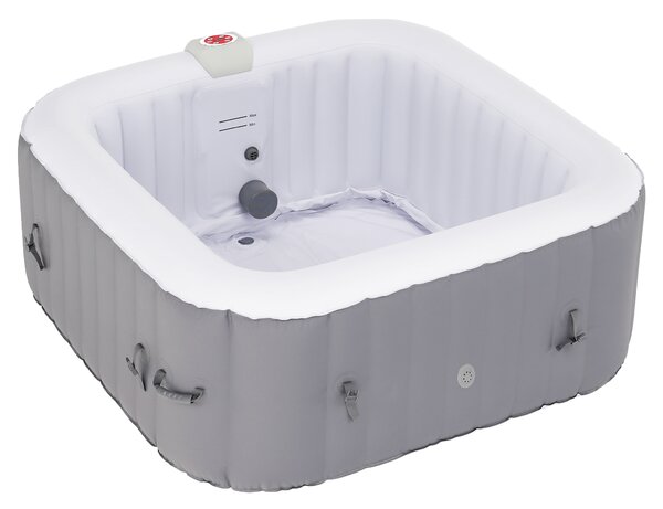KONDELA Nafukovací vířivka, šedá / bílá, 2-4 os, 600 l, KAMINO NEW TYP 3