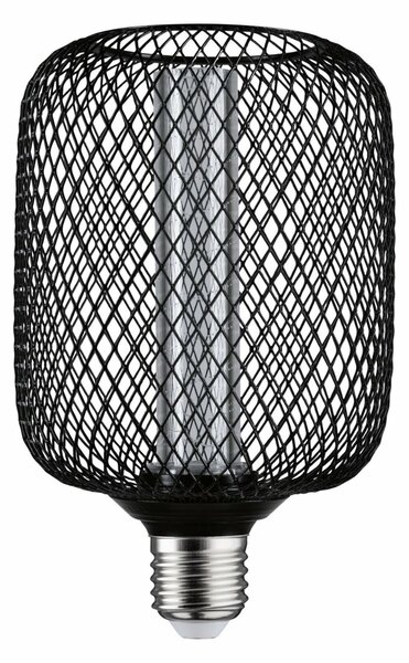 PAULMANN Kovic Glow Standard 230V LED žárovka Zyl E27 Spiral 4,2W 1800K černá 290.83
