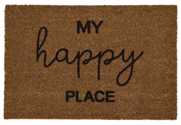 Livarno® Rohožka z kokosových vláken, 40 x 60 cm (my happy place) (100405645001)