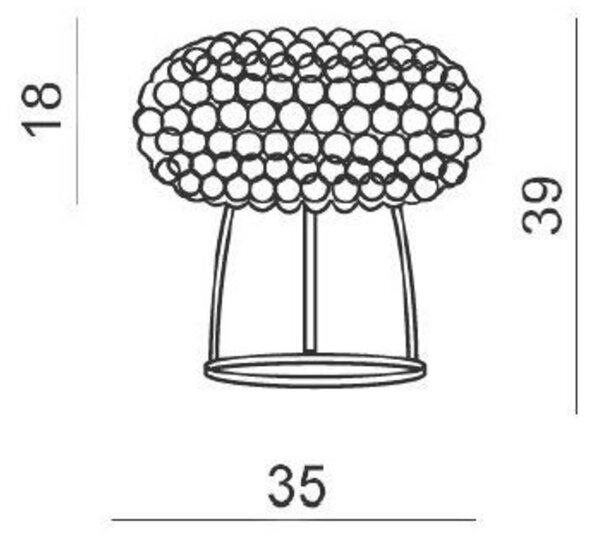 Stolní lampa AZzardo Acrylio table AZ1099 R7s 1x100W IP20 35cm čirá