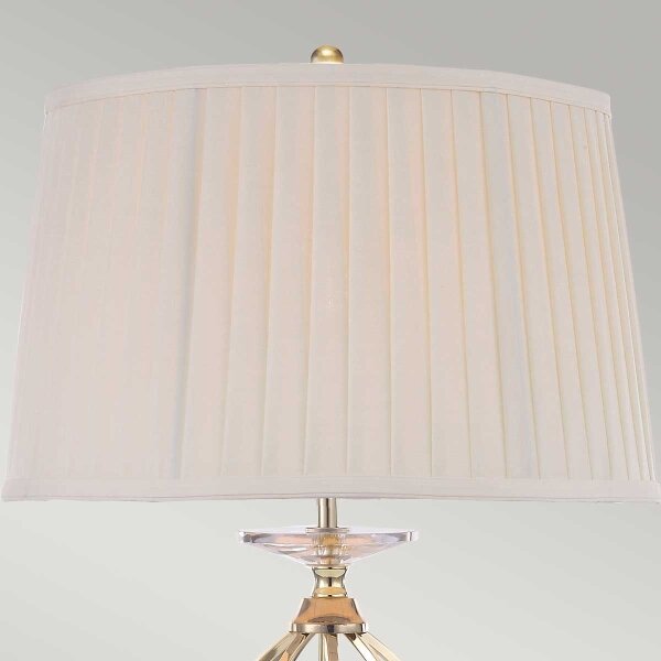 Elstead AG-TL-POL-BRASS - Stolní lampa AEGEAN 1xE27/60W/230V zlatá