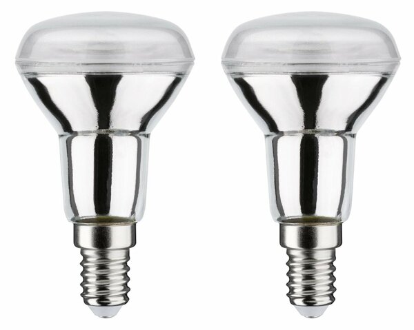 PAULMANN Standard 230V LED reflektor R50 E14 2ks-sada 2x5W 2700K stříbrná 290.49
