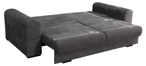 KONDELA Extra prostorná pohovka, šedá / světle / béžová, GILEN BIG SOFA