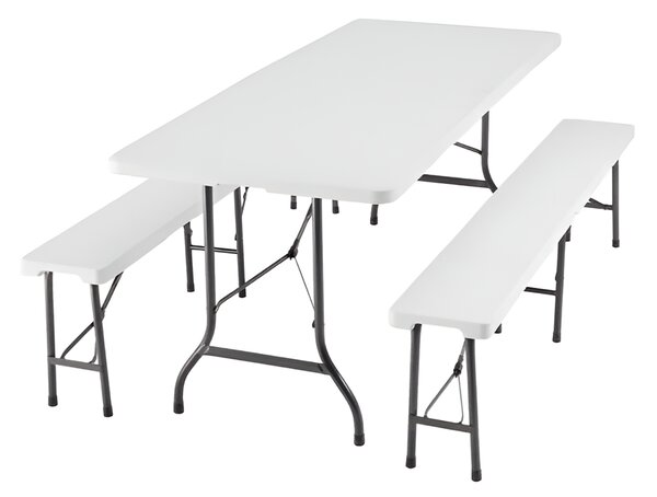 TENTino Plastový pivní set skládací - 180 cm (šířka stolu 76 cm)