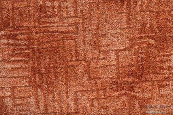 Metrážový koberec bytový Groovy 64 oranžový - šíře 4 m