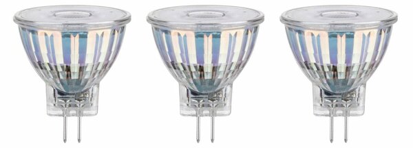 PAULMANN Standard 12V LED reflektor GU4 3x4,2W 2700K stříbrná