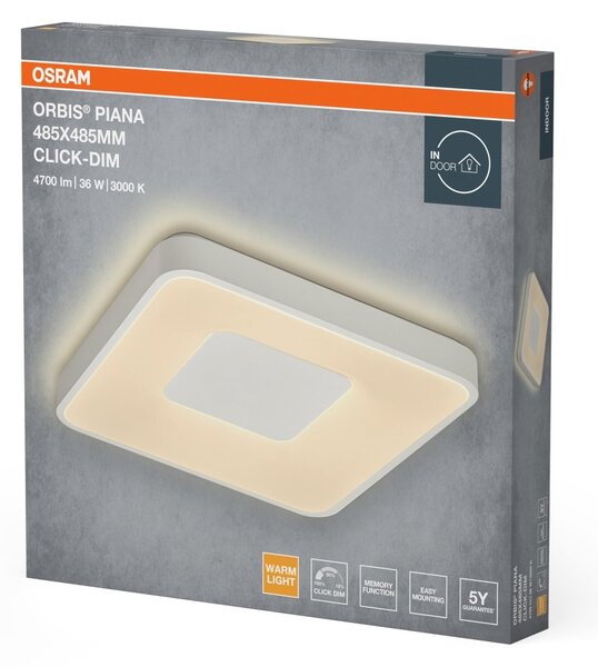 Stropní svítidlo Orbis Piana, bílá, teplá bílá, 485 mm