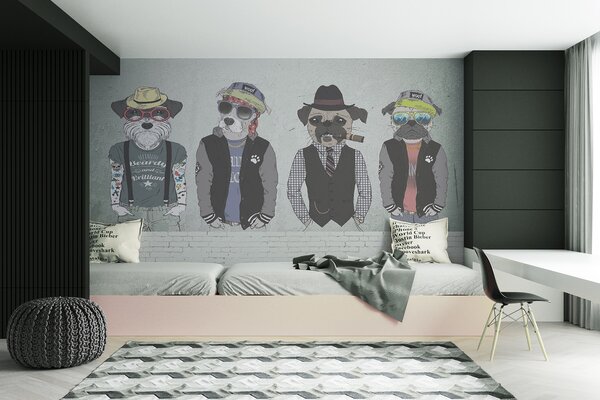 Fototapety Styloví psi, Fototapety teen room, u28592 : uwalls.cz