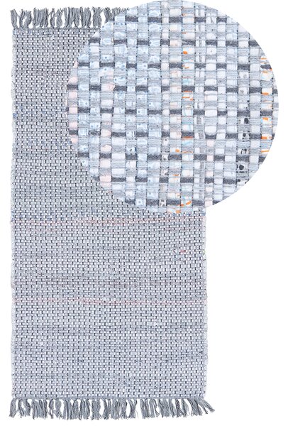 Koberec BESNI Šedá 80 x 150 cm Bavlna