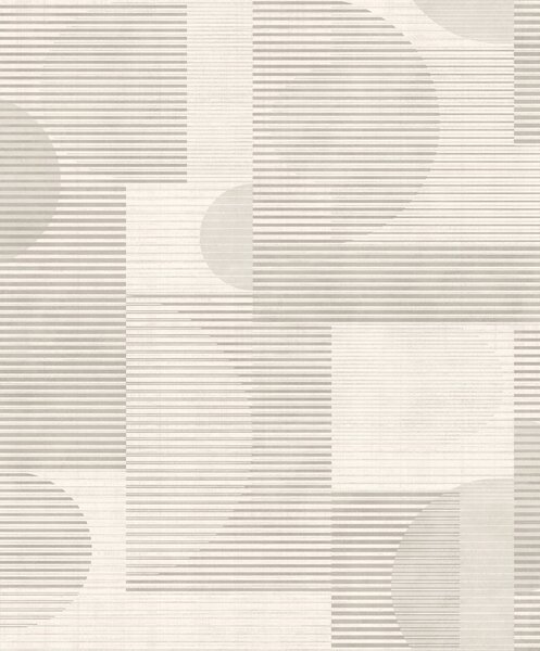 Bílo-šedá geometrická vliesová tapeta na zeď, AL26280, Allure, Decoprint