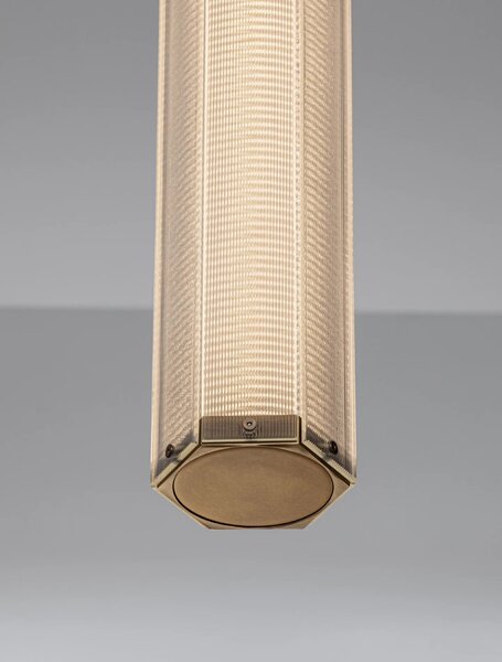LED moderný luster Essenzo Medená 12W – Měděná
