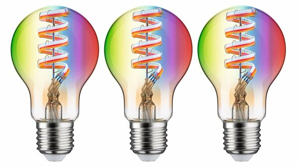PAULMANN Filament 230V Smart Home Zigbee 3.0 LED žárovka E27 3x6,3W RGBW+ stmívatelné zlatá