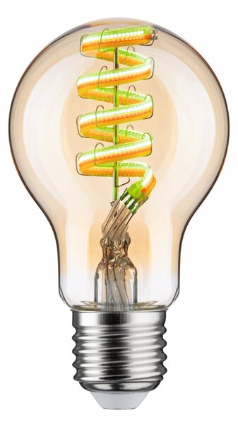 PAULMANN Filament 230V Smart Home Zigbee 3.0 LED žárovka E27 6,3W RGBW+ stmívatelné zlatá