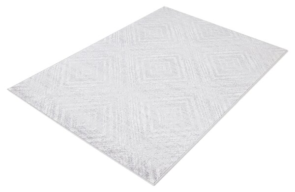 Agnella Kusový koberec FD Sensi Rati Popel Geometrický šedý Rozměr: 80x150 cm